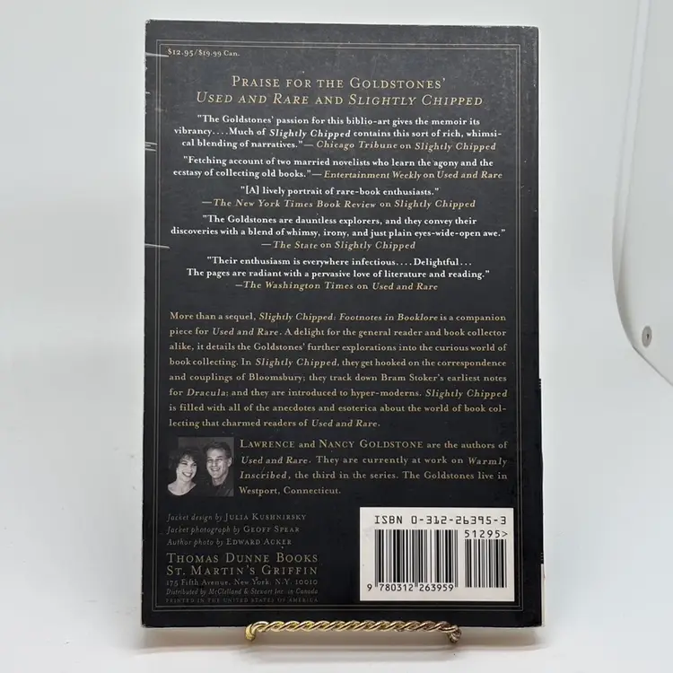 LAWRENCE & NANCY GOLDSTONE Slightly Chipped St Martin’s 2000 1st/1st Very Good Condition