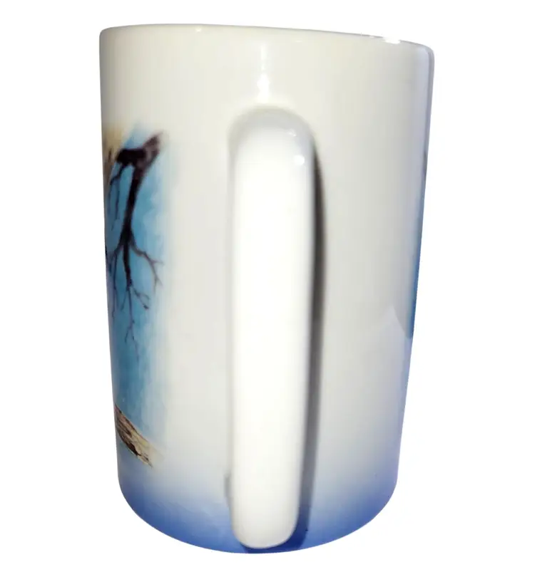 Otagiri Vintage Snow Owl Coffee Mug Ceramic Jacquie Vaux Design 12 Oz Japan