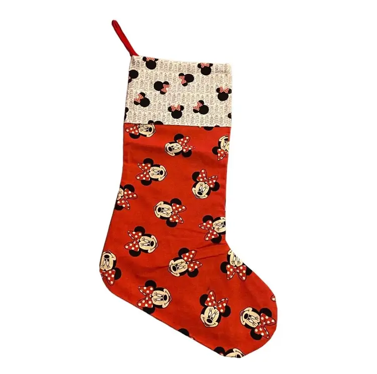 Minnie Mouse Handmade Christmas Stocking 