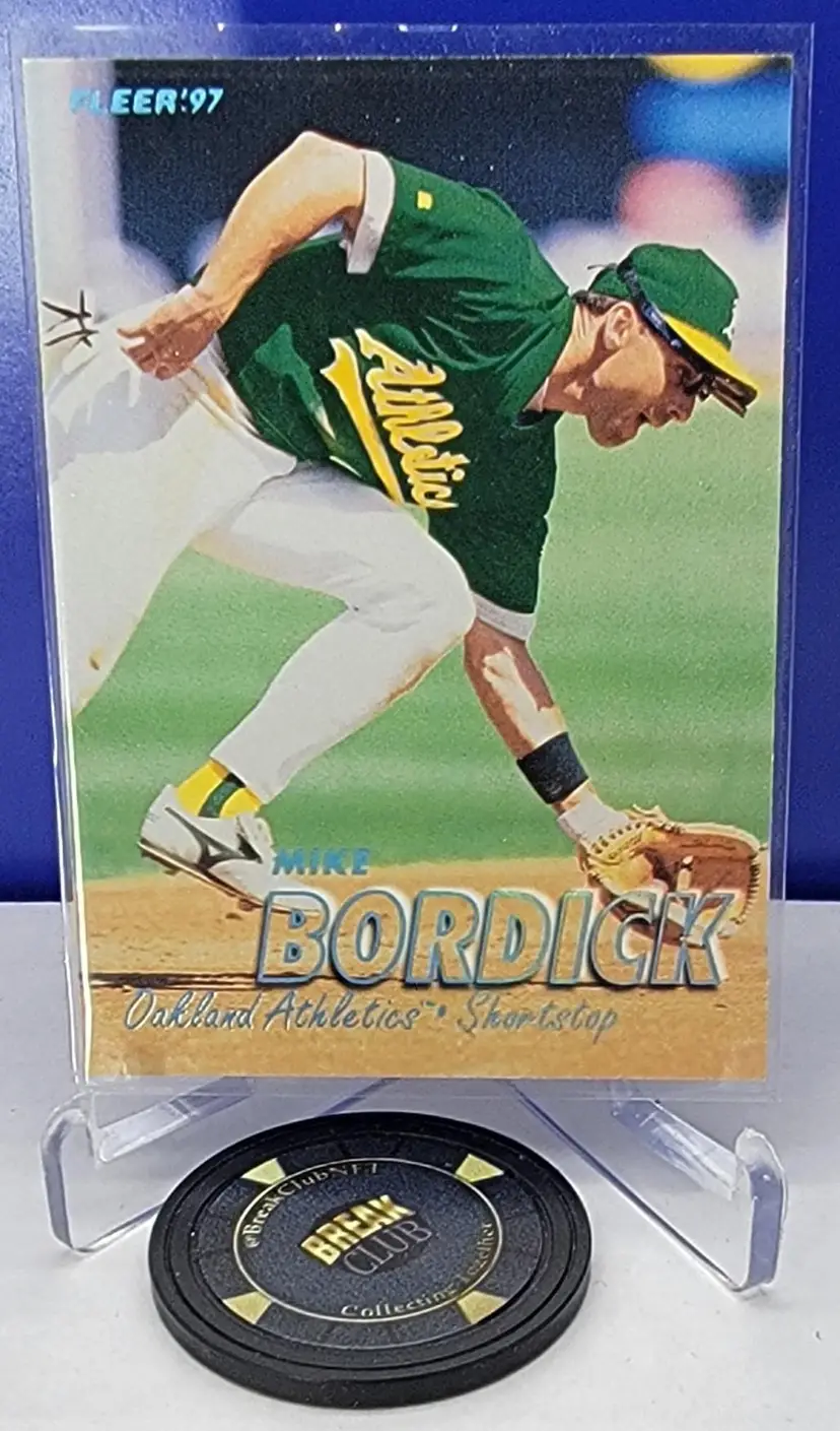 Mike Bordick 1997 Fleer Tiffany #185 Oakland Athletics