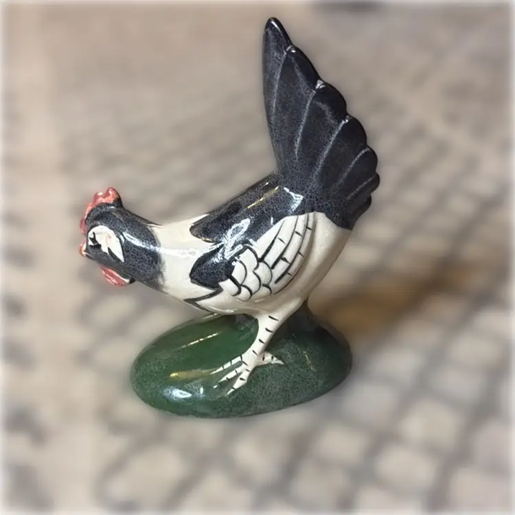 Ceramic Chicken - 5.25” tall and 4.5” long