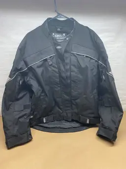 Cortech Tour Master Black Women Biker Jacket Multiple Pockets Size: L