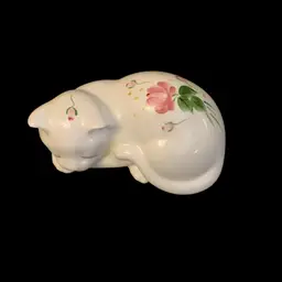 Lasting Products Hand Painted Cat 7 1/4 X 4 1/4 X 3 Inches