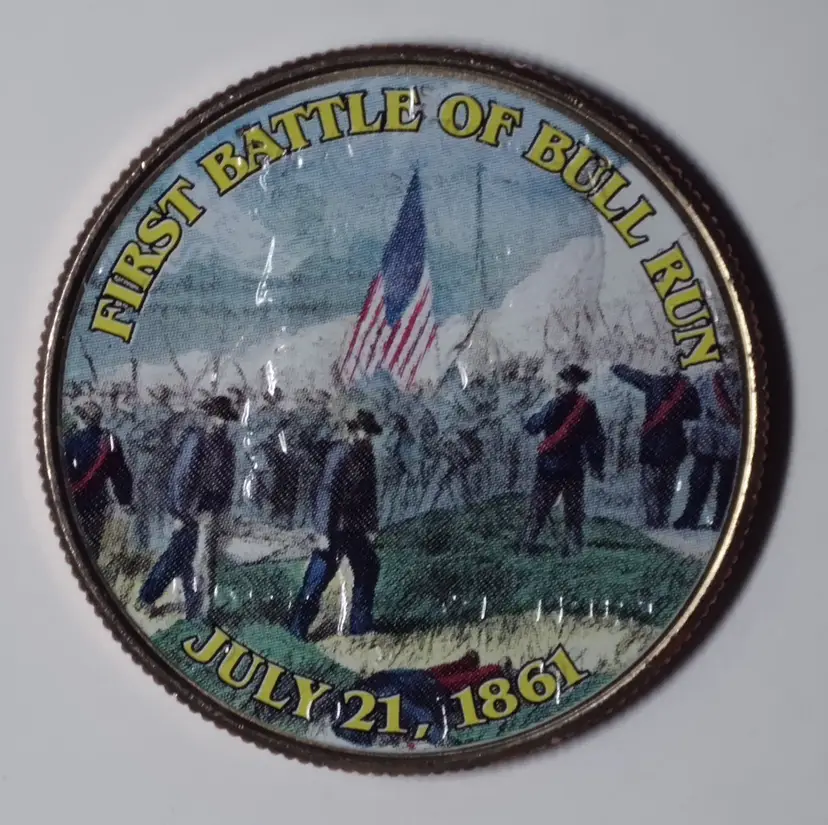 First Battle of Bull Run - Colorized Kennedy Half Dollar - UNC