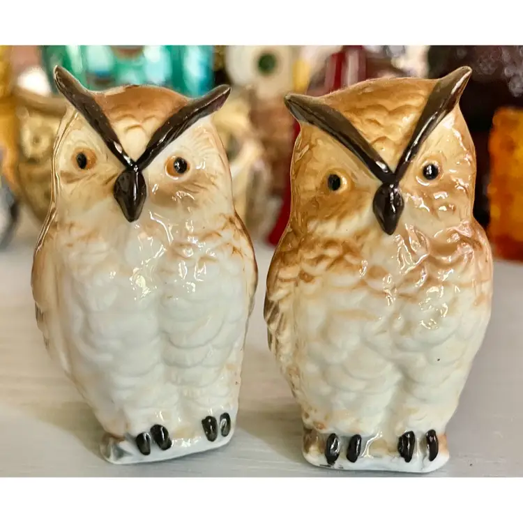 Owl Salt And Pepper Shakers