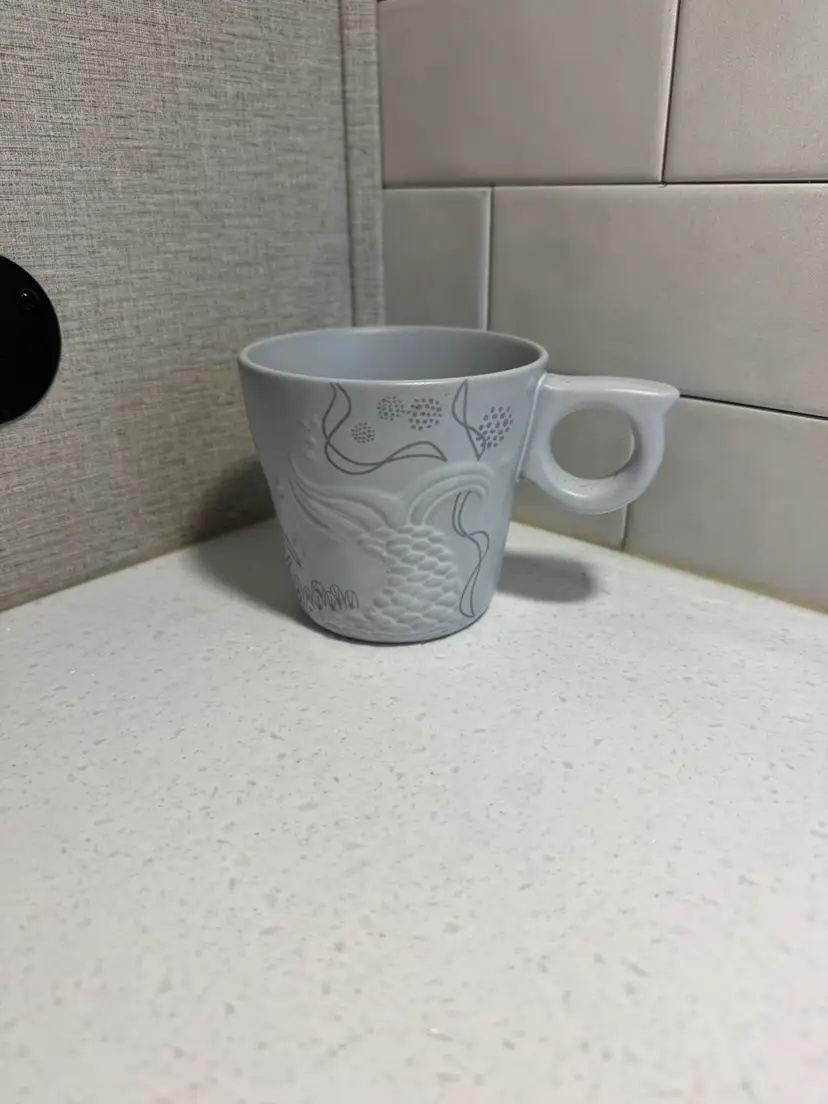 Starbucks Coffee Mug Cup Embossed Mermaid Siren Tail