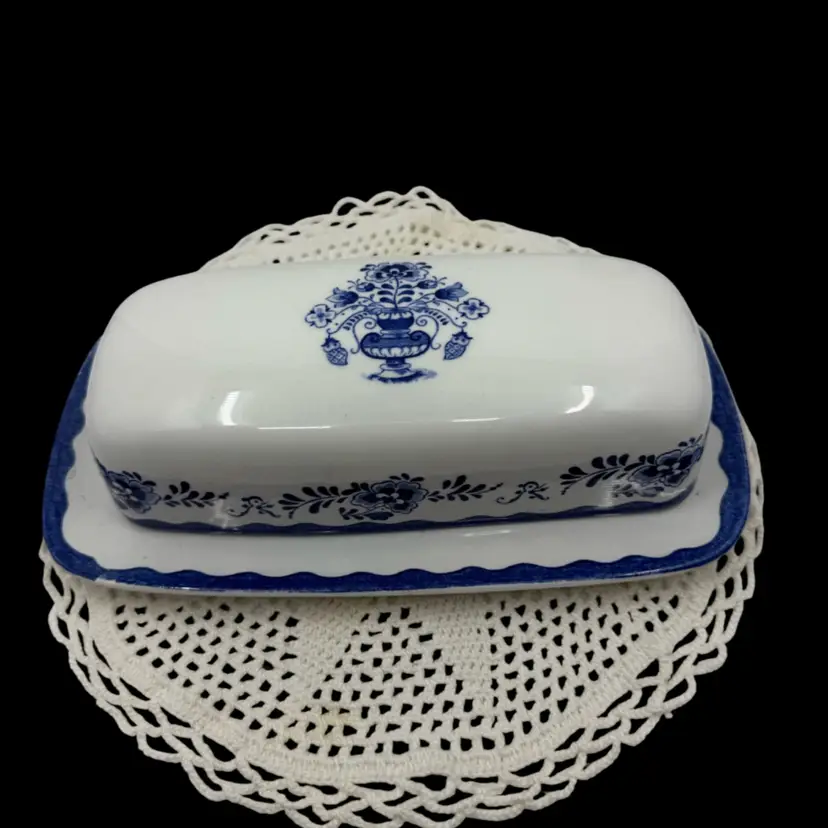 Vintage Johnson Brothers Butter Dish And Cover