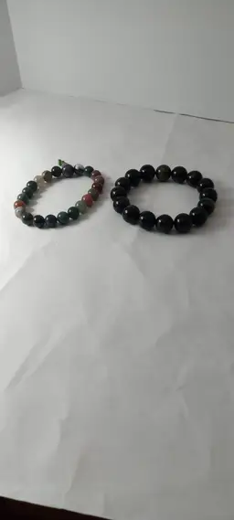 #12 Set Of 2 bracelets 1 black & 1 multicolor