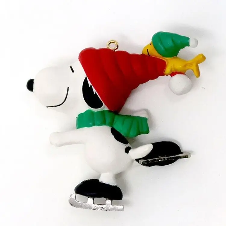 Snoopy & Woodstock Ice Skating Ornament - Peanuts