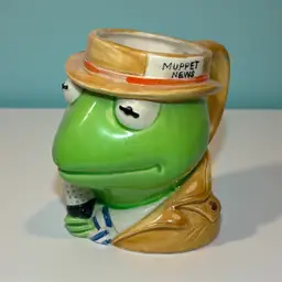 Kermit The Frog 1970s Jim Henson’s Muppet News  Reporter Mug - Japan