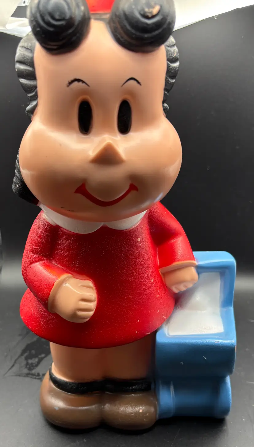 Little LuLu Vintage Bank, plastic, stopper included, 1970s