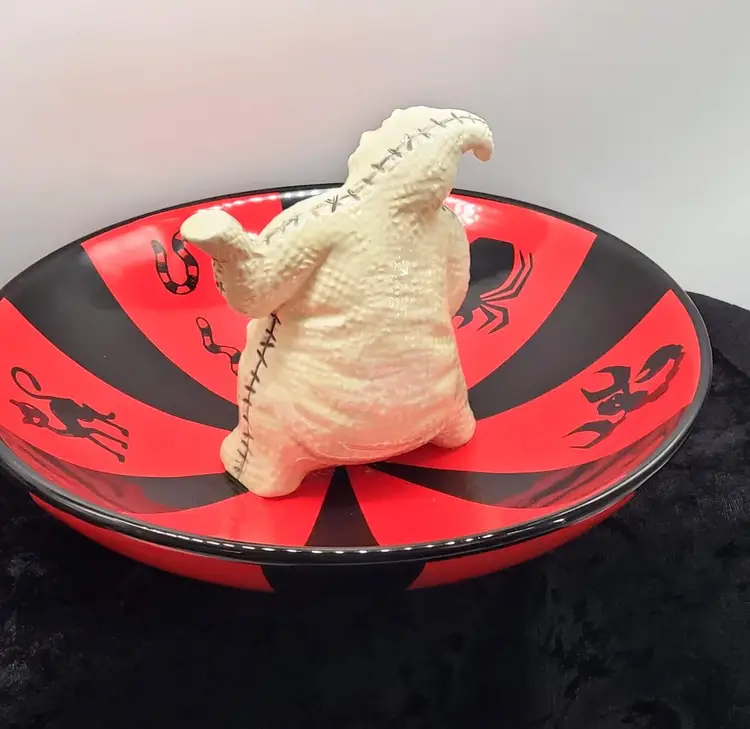 Oogie Boogie Nightmare Before Christmas Candy Chip Dish 9"