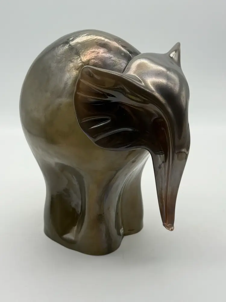 Kosta Boda Art Glass Elephant By Ludwig Lofgren “My Wild Life” Series