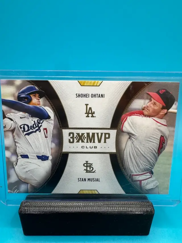 Shohei Ohtani Stan Musial Topps Welcome To The Club: 3X MVP Los Angeles Dodgers & St. Louis Cardinals