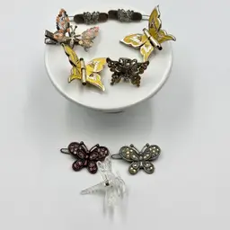 Butterfly Clips, Hair Clips Set Of 9