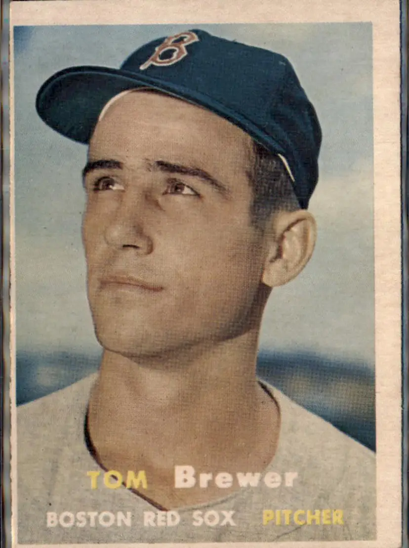 1957 Topps #112 Tom Brewer - ( pk1 ) - Boston Red Sox