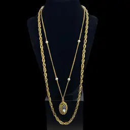 Vintage 2 Strand Necklace