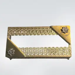 Metal Filigree Tissue Box Holder