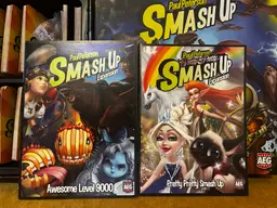 Smash Up + Awesome Level 9000 and Pretty Pretty Smash Up expansions