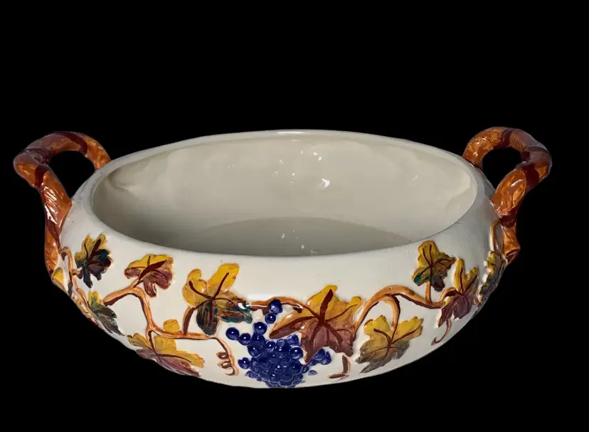 10" 3 Quart Round Fall Leaf Casserole Dish with Handles