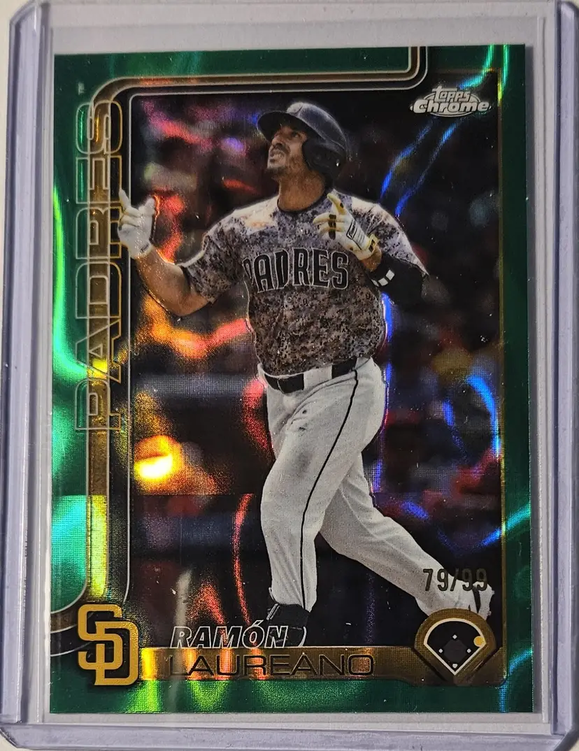 2025 Topps Chrome Update Green Lava Ramon Laureano 79/99