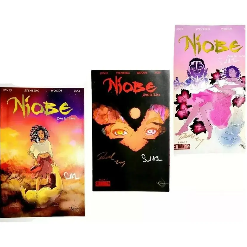 NIOBE SHE IS LIFE #1 2 3 SIGNED RARE 1st Print LIMITED RUN VF/NM HTF!
