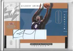 Gilbert Arenas Fleer Genuine Insider Autograph Card - Wizards