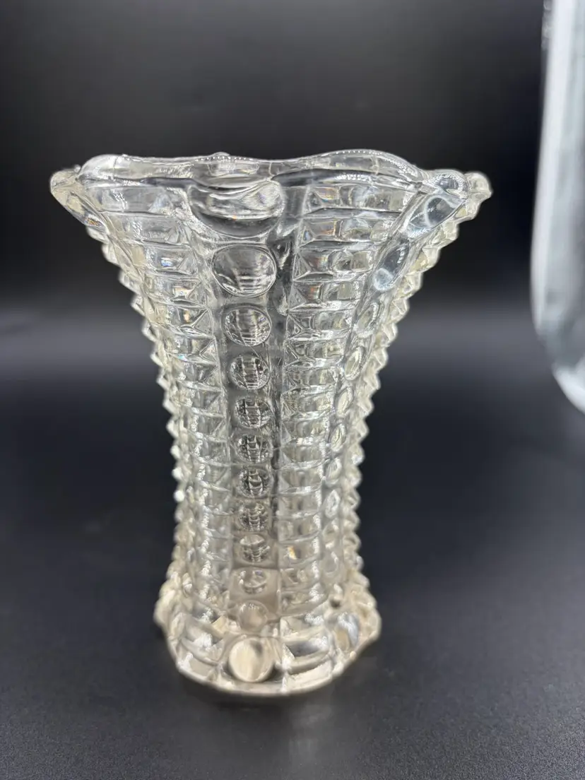 Indiana Glass Hobnail Pattern crystal Bud Vase