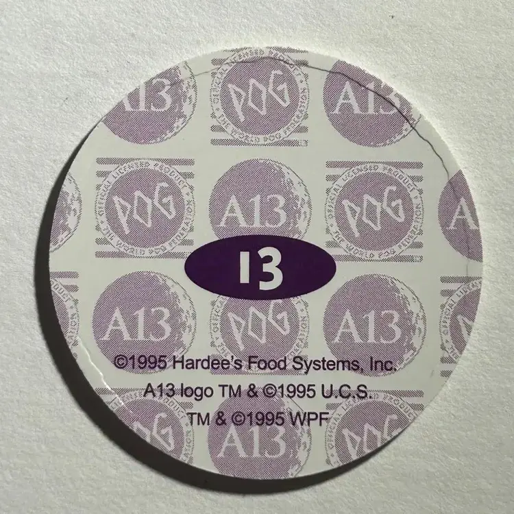 POGs Apollo 13 Pog #13 Earth from the Moon A13 NASA Hardee's Food Service 1995 -  53