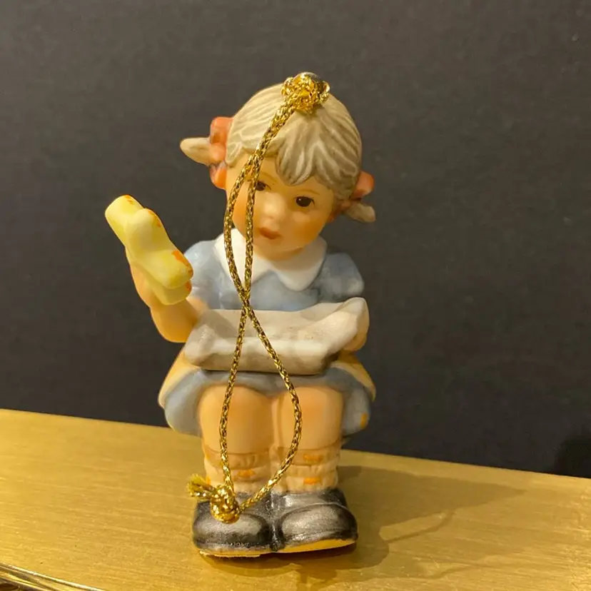 Berta Hummel Goebel Girl Holding Star Ornament