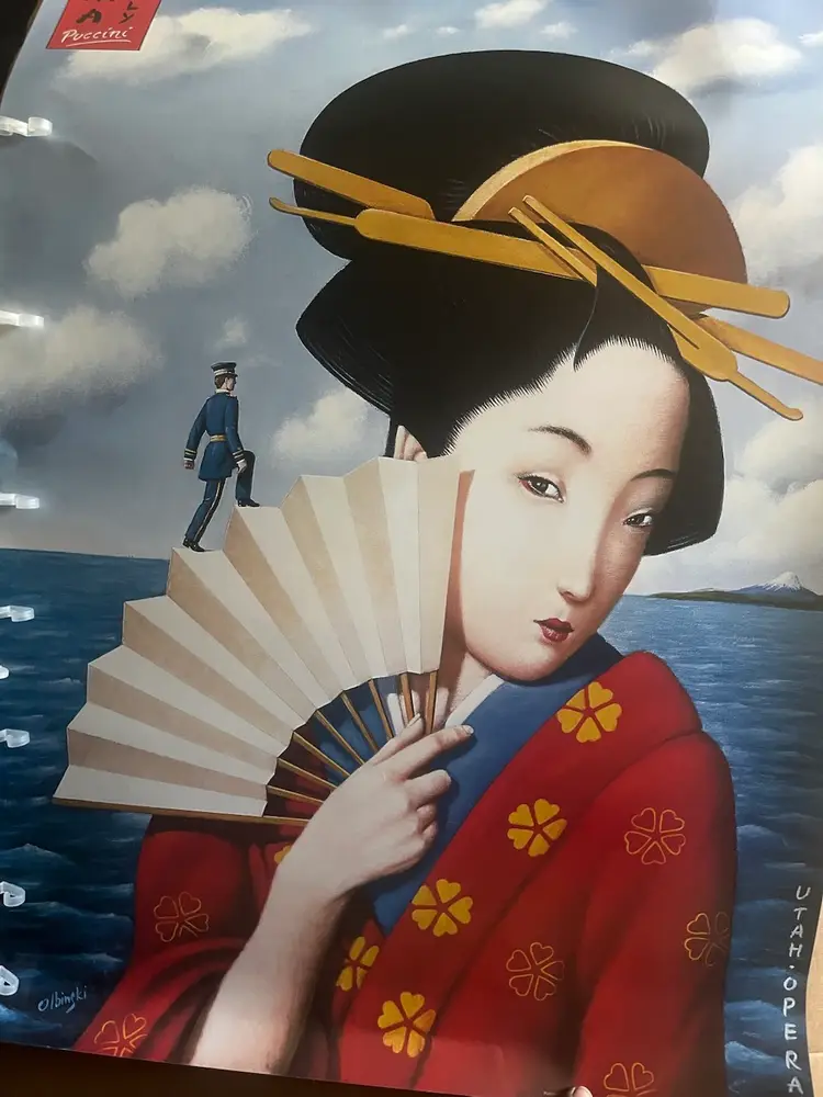 🎭 Puccini Madama Butterfly Vintage Opera Poster