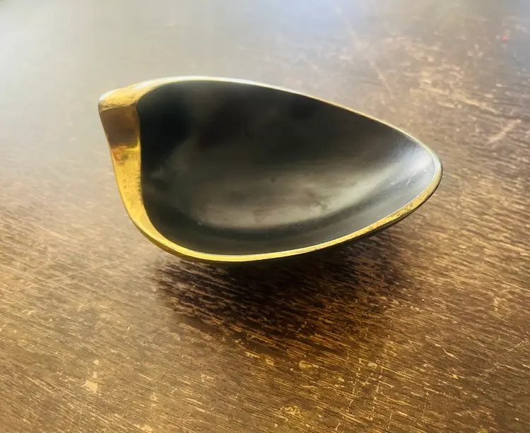 Carl Aubock Model Patinated Brass Bowl  Originally Designed In 1950’s