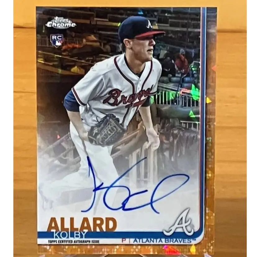 2019 Topps Sapphire Chrome ORANGE autograph Kolby Allard Rookie /25