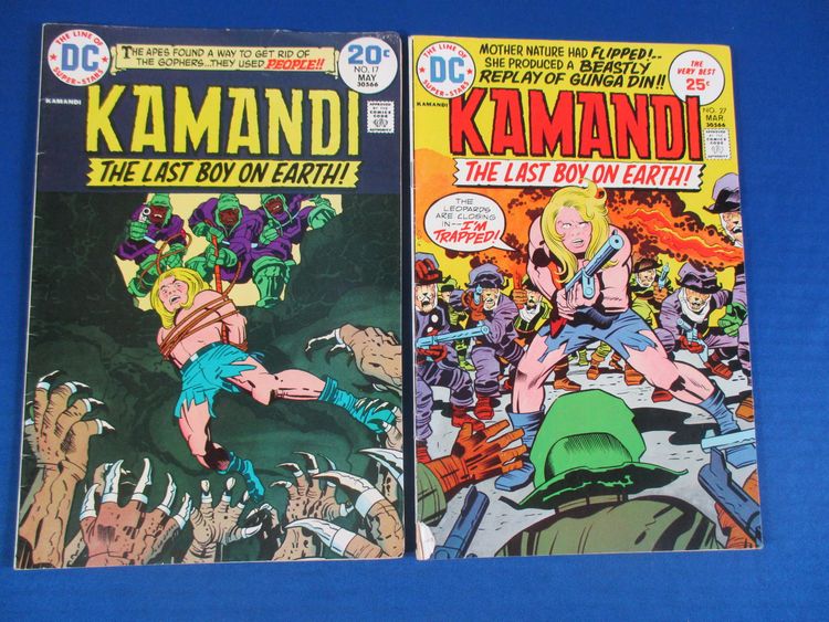 Kamandi DC Comics Lot Jack Kirby Art #17, 27-32,51 Lot of 8 Reader Condition