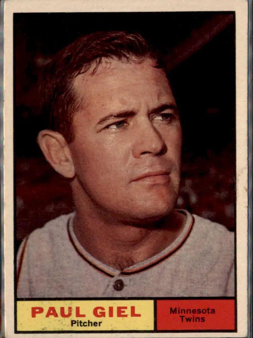 1961 Topps #374 Paul Giel - ( ) - Minnesota Twins