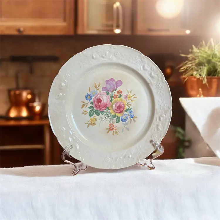 Vintage Plate With Transfer