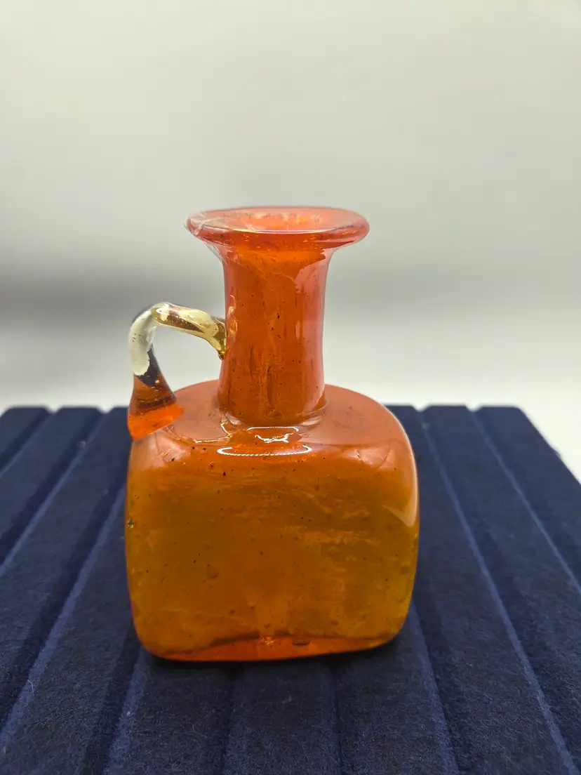 Blenko Small Orange Pitcher