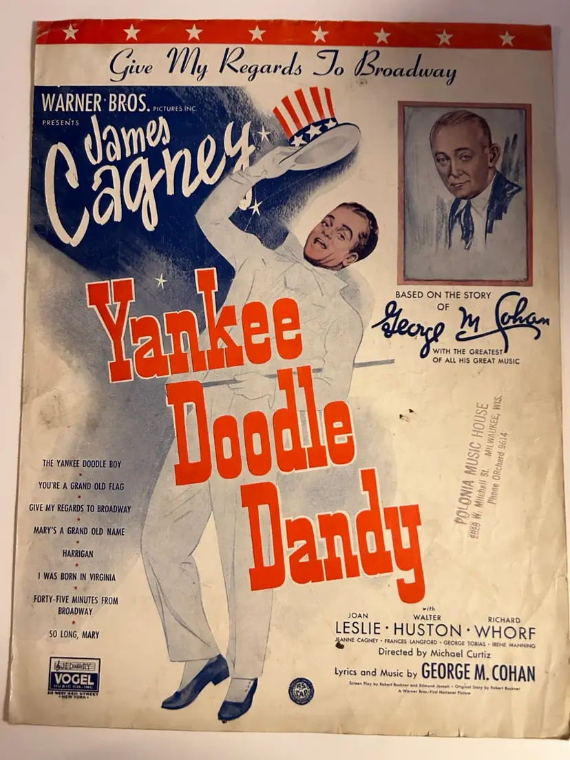 Patriotic Sheet Music Choice of Dixie or Yankee Doodle Dandy