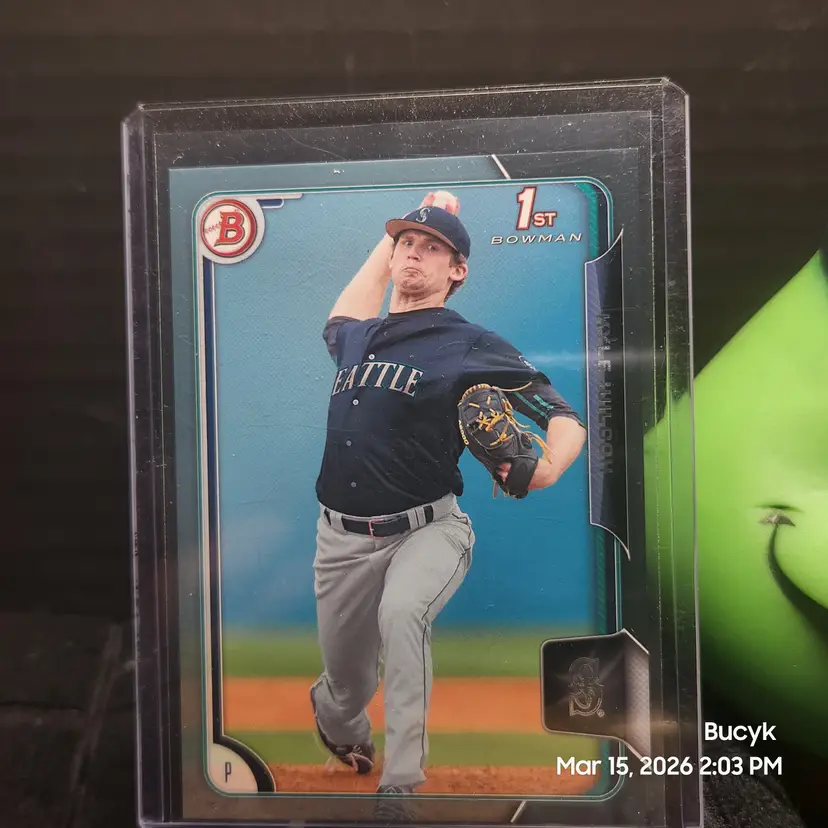 2015 Bowman Blue - Kyle Wilcox Seattle Mariners 305/499