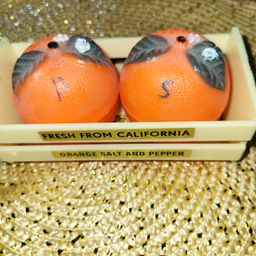 Vintage Orange Shakers inn Crate