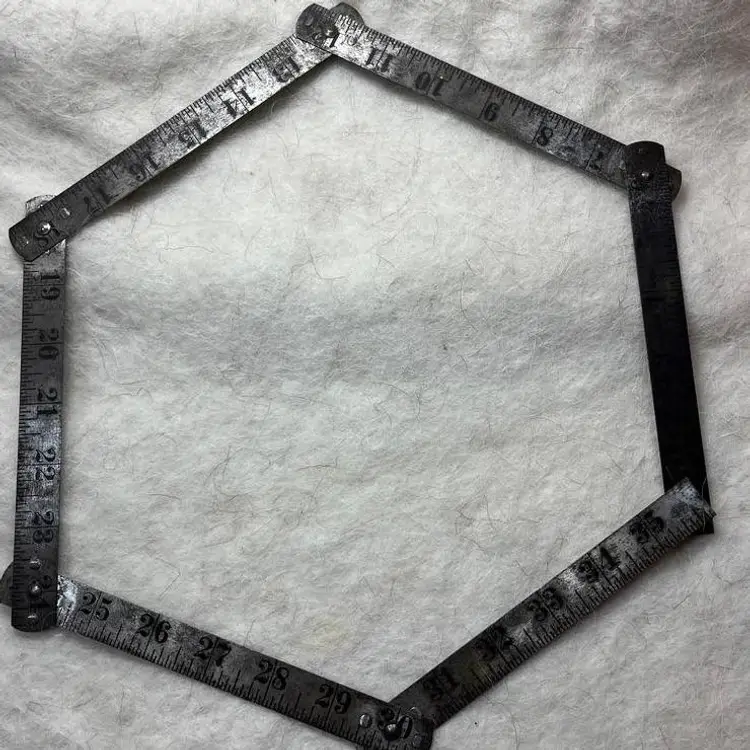 Lufkin Rule N. 1173 Steel Zig Zag Folding Rule 36"