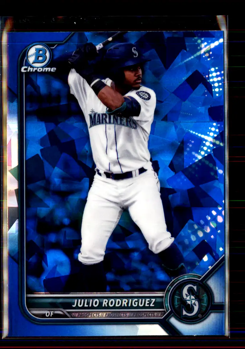 Julio Rodriguez 2022 Bowman Chrome Sapphire #BCP-45 - Seattle Mariners - (2-108)