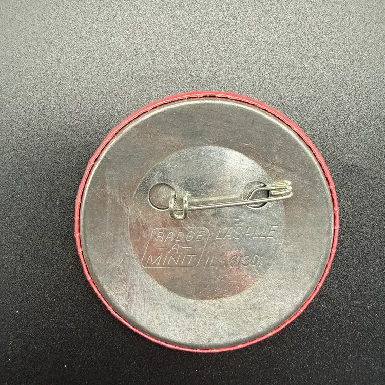 Vintage Button Denise Allis Fan Club "Do It Right" Pin Pinback Musician 2.25"