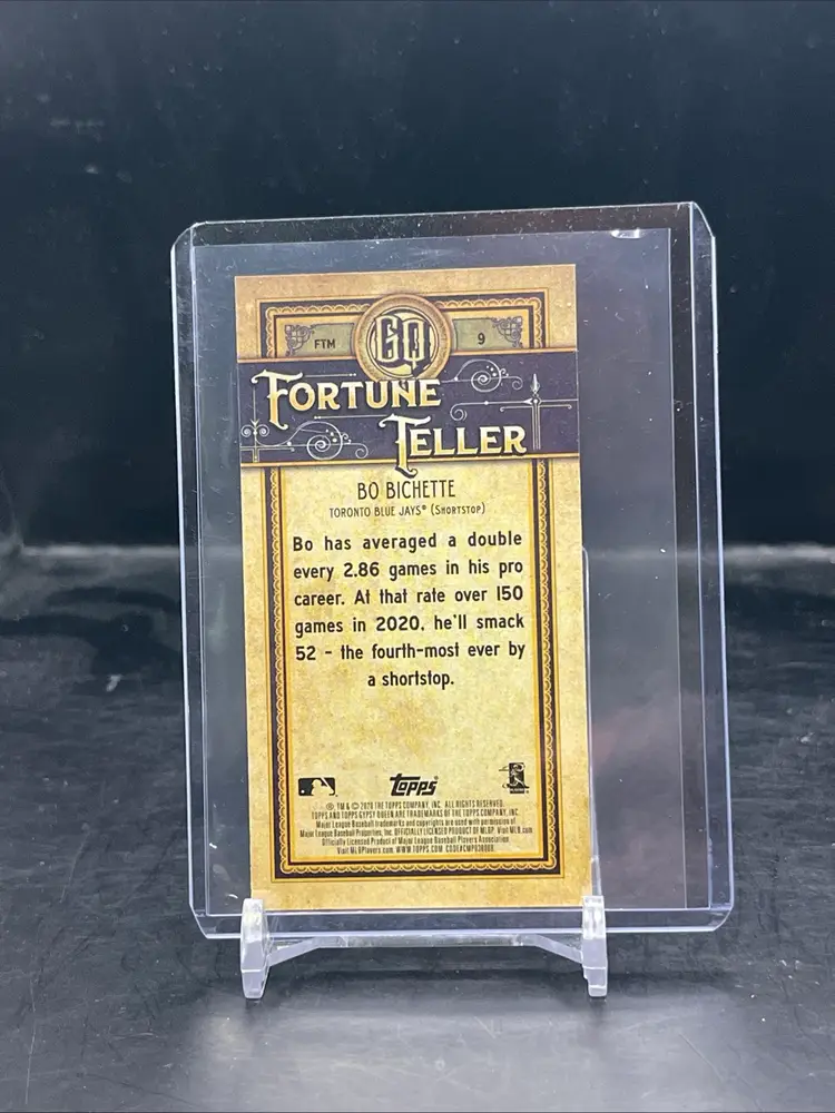 2019 Topps Gypsy Queen Bo Bichette Fortune Teller RC Toronto Blue Jays