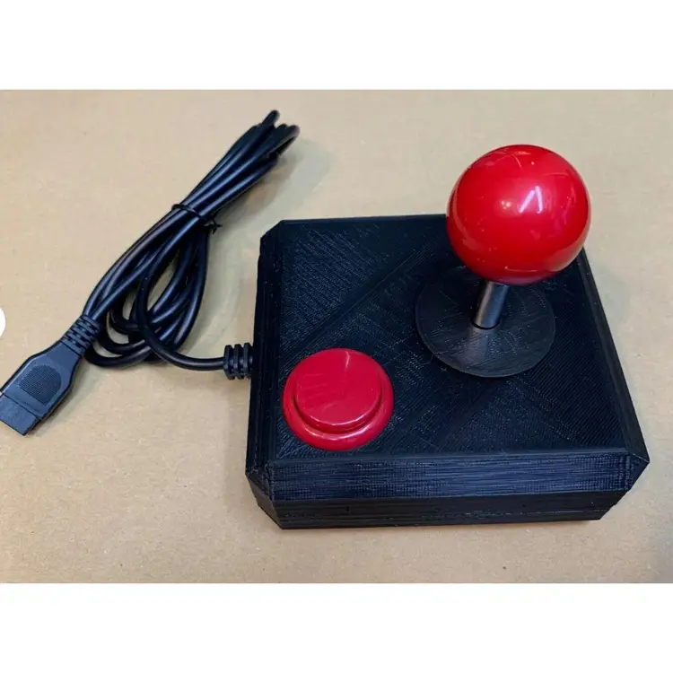 Atari 2600/7800 Commodore 64 Competition Pro shaped 3D Printed Joystick Sanwa clone stick