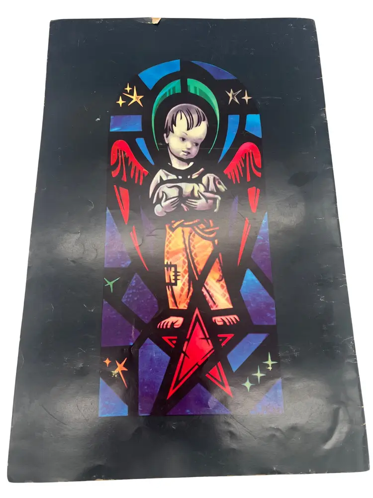 1956 Stained Glass Color Art Book – 10 Window Projects by Collins & Pickel