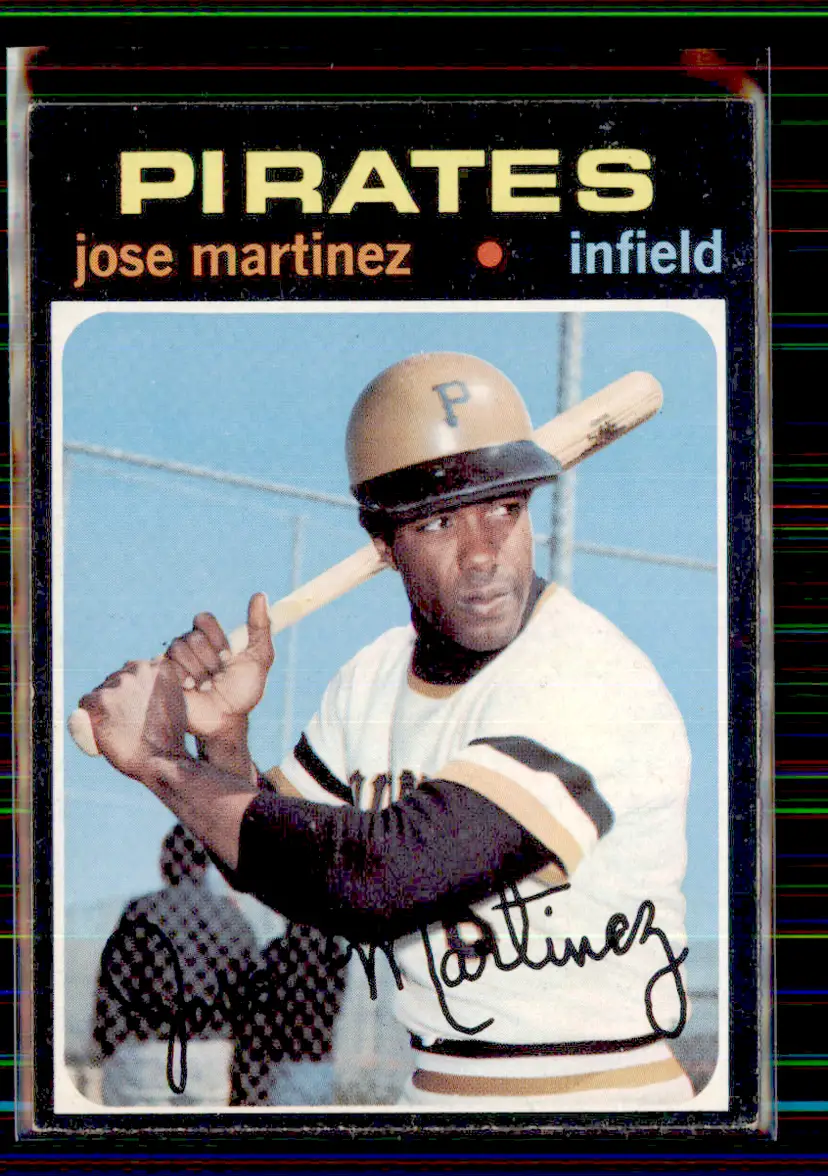 José Martínez 1971 Topps #712 - Pittsburgh Pirates - (pk8-550)