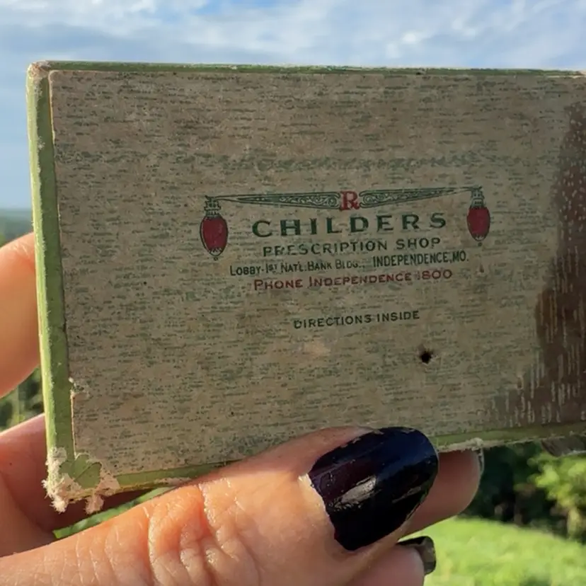 Vtg Prescription Box
