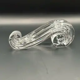 #610 Lenox Royal Scroll Lead Crystal Taper Candlestick Holder