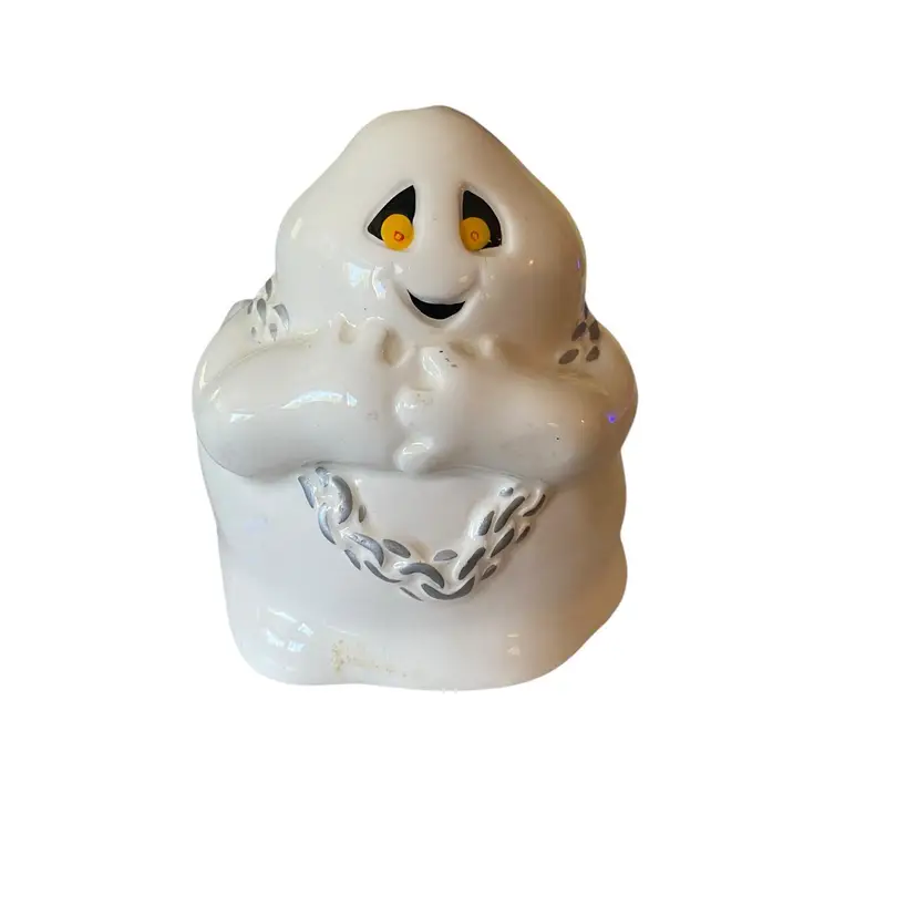 Vintage Small Ceramic Ghost Halloween Planter